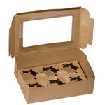 Premium Cupcake Boxes 6 Holes - thecakeboxes