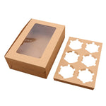 Premium Cupcake Boxes 6 Holes - thecakeboxes