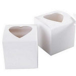 Single Cupcake Box with Hearts - cake boxes, cupcake boxes, thecakeboxes